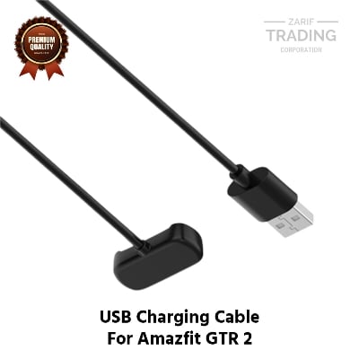 Picture of Amazfit GTR 2 Magnetic Charging Cable High Quality USB Charger Cable USB Charging Cable Dock Bracelet Charger for Amazfit GTR 2 Smart Watch (Black)