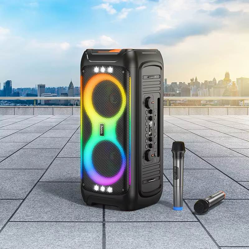 Picture of Hoco HA9 Kayman Dual-Mic Outdoor Wireless Speaker -Black