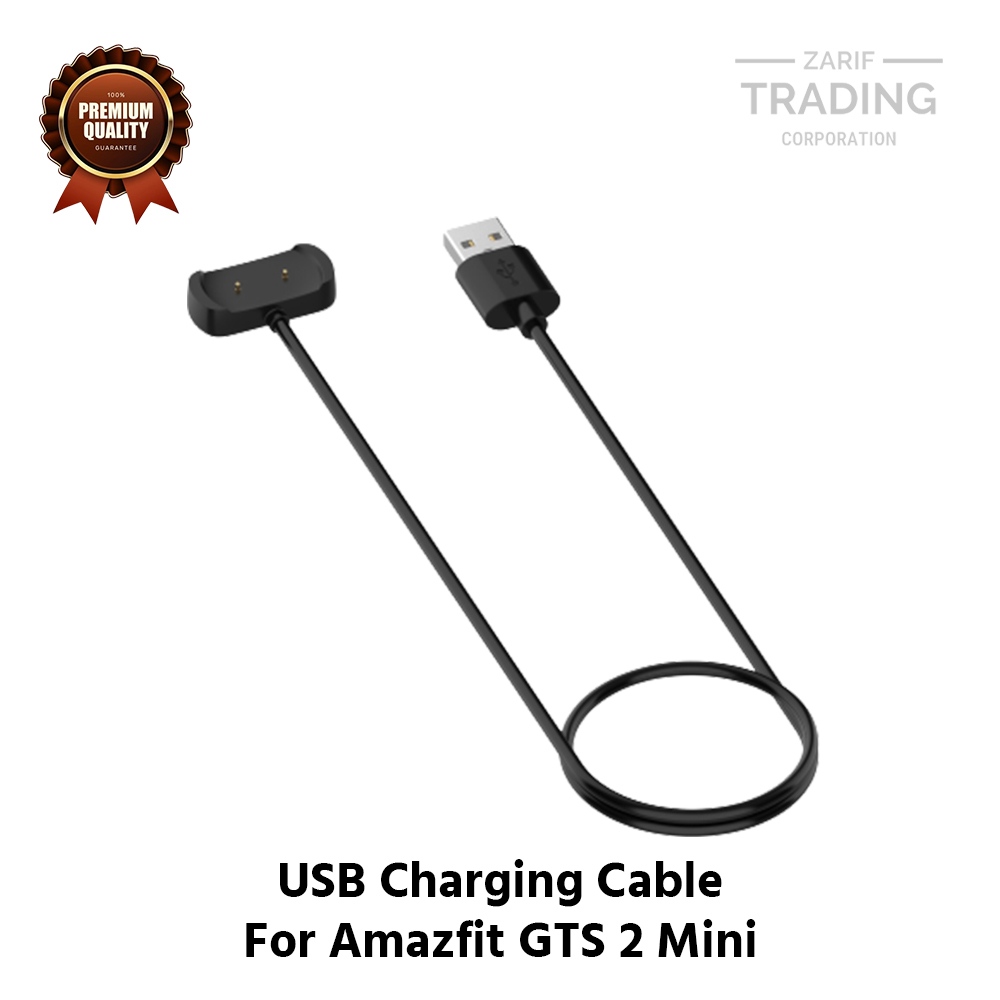 Picture of Amazfit GTS 2 Mini Magnetic Charging Cable High Quality USB Charger Cable USB Charging Cable Dock Bracelet Charger for Amazfit GTS 2 Mini Smart Watch (Black)
