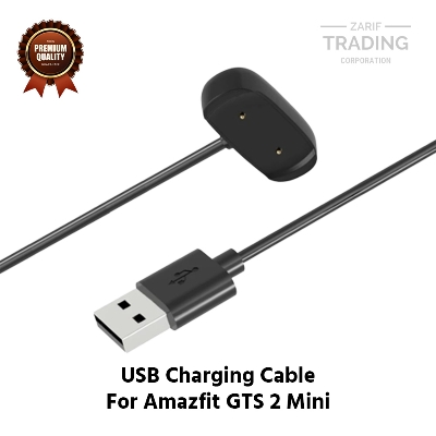 Picture of Amazfit GTS 2 Mini Magnetic Charging Cable High Quality USB Charger Cable USB Charging Cable Dock Bracelet Charger for Amazfit GTS 2 Mini Smart Watch (Black)
