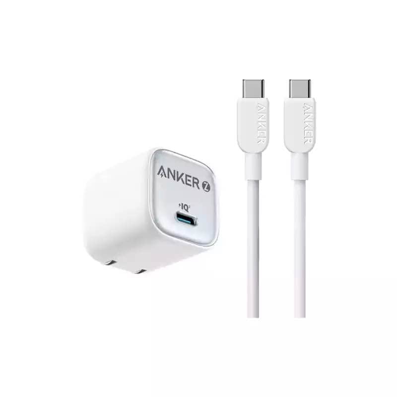 Picture of Combo Anker Zolo Charger 20W IQ & PD iPhone/Samsung/Pixel -White