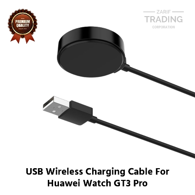 Picture of Huawei Watch GT3 Pro Wireless Charging Cable High Quality USB Charger Cable USB Charging Cable Dock Bracelet Charger Huawei Watch GT3 Pro Smart Watch (Black)