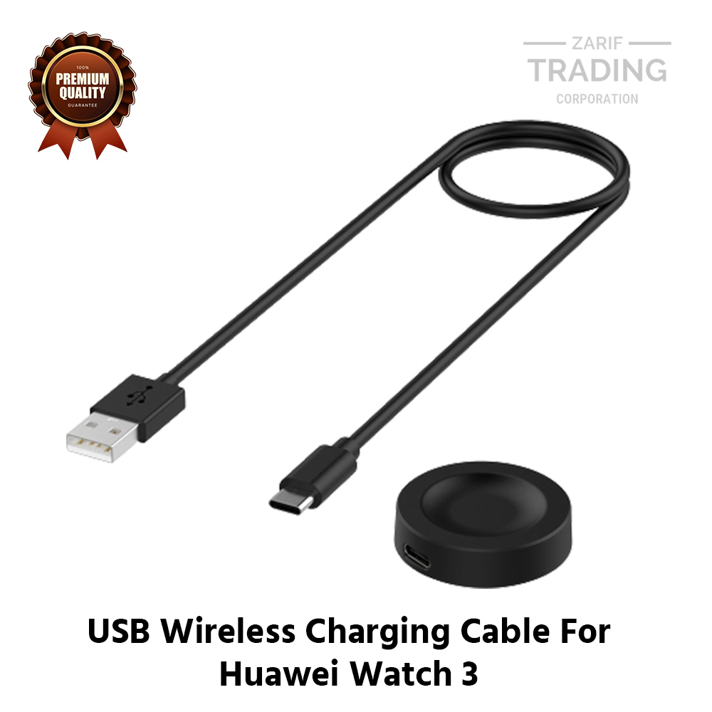 Picture of Huawei Watch 3 Wireless Charging Cable High Quality USB Charger Cable USB Charging Cable Dock Bracelet Charger Huawei Watch 3 Smart Watch (Black)