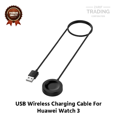 Picture of Huawei Watch 3 Wireless Charging Cable High Quality USB Charger Cable USB Charging Cable Dock Bracelet Charger Huawei Watch 3 Smart Watch (Black)