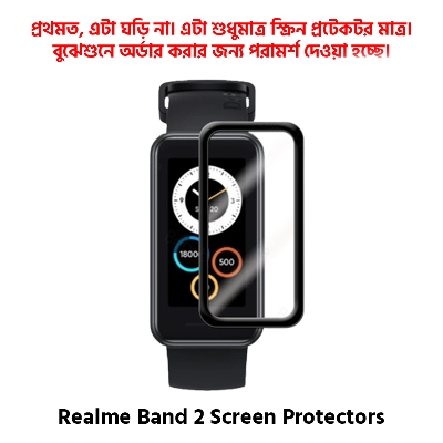Picture of Realme Band 2 Smart Watch Full Coverage Screen Protector (Multicolor)