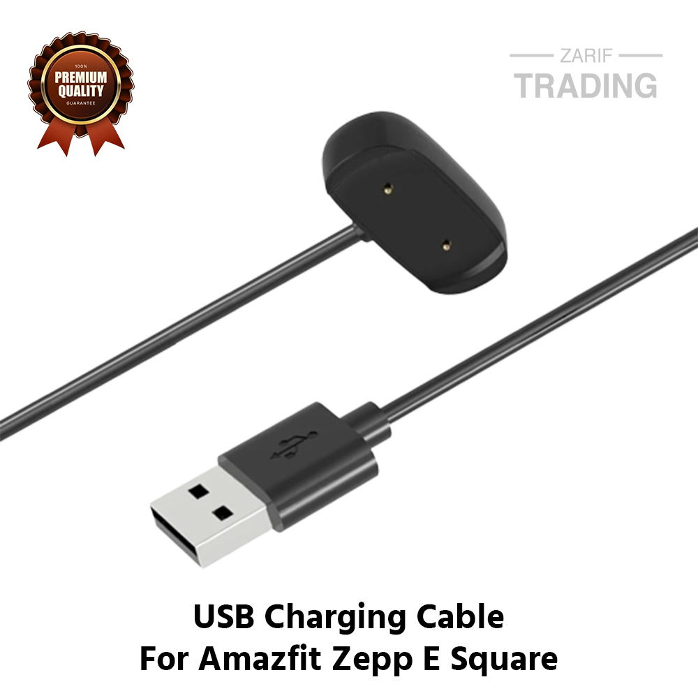 Picture of Amazfit Zepp E Square Magnetic Charging Cable High Quality USB Charger Cable USB Charging Cable Dock Bracelet Charger for Amazfit Zepp E Square Smart Watch (Black)