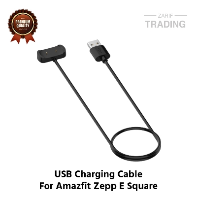 Picture of Amazfit Zepp E Square Magnetic Charging Cable High Quality USB Charger Cable USB Charging Cable Dock Bracelet Charger for Amazfit Zepp E Square Smart Watch (Black)
