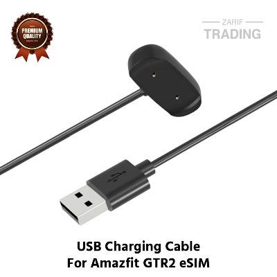 Picture of Amazfit GTR2 eSIM Magnetic Charging Cable High Quality USB Charger Cable USB Charging Cable Dock Bracelet Charger for Amazfit GTR2 eSIM Smart Watch (Black)