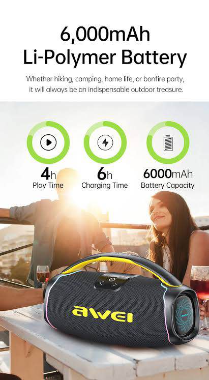 Picture of Awei KA16 Wireless 60W Bluetooth Speaker -Black