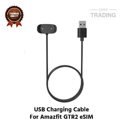 Picture of Amazfit GTR2 eSIM Magnetic Charging Cable High Quality USB Charger Cable USB Charging Cable Dock Bracelet Charger for Amazfit GTR2 eSIM Smart Watch (Black)