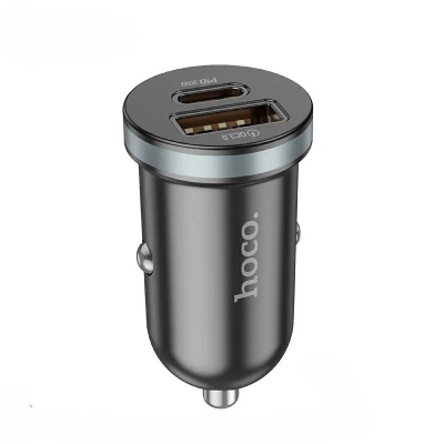 Picture of Hoco DZ19 PD30W+QC3.0 Dual Port Car Charger -Black
