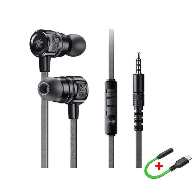 Picture of Plextone G20 Mark IV Gaming Earphone with Dual Input (3.5mm & Type-C) -Black