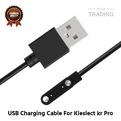 Picture of Kieslect kr Pro Magnetic Charging Cable High Quality USB Charger Cable USB Charging Cable Dock Bracelet Charger for Kieslect Kr Pro Smart Watch (Black)