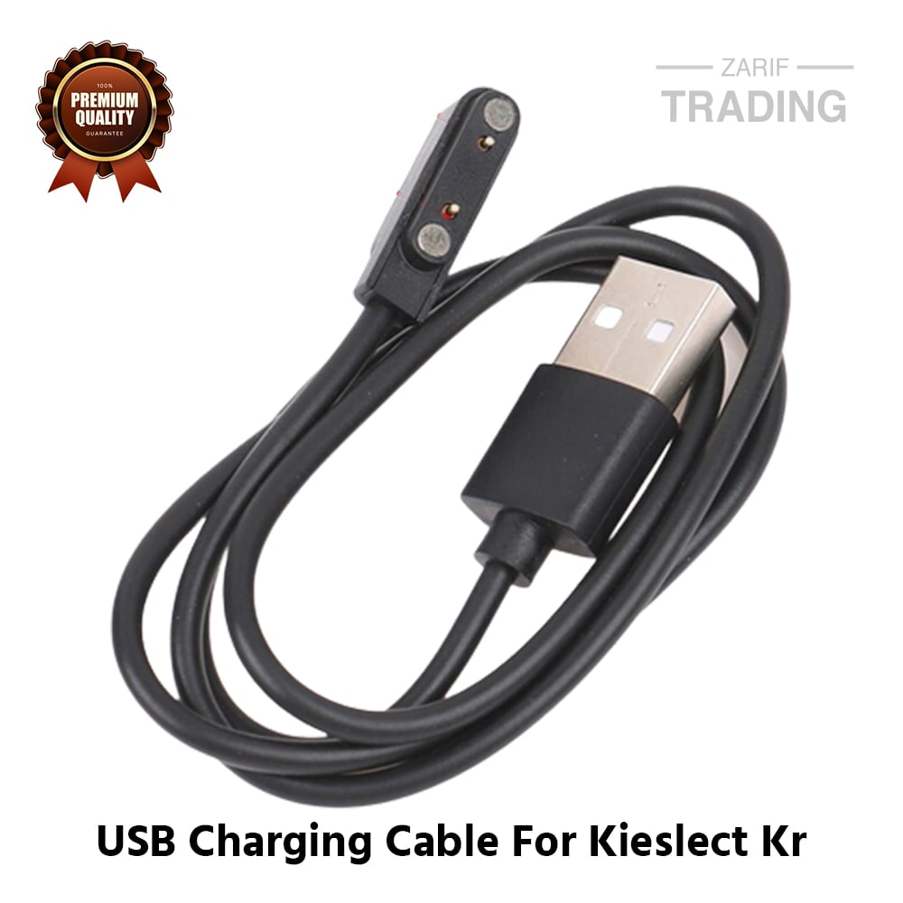 Picture of Kieslect kr Magnetic Charging Cable High Quality USB Charger Cable USB Charging Cable Dock Bracelet Charger for Kieslect Kr Smart Watch (Black)