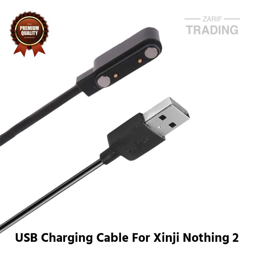 Picture of Xinji Nothing 2 Magnetic Charging Cable High Quality USB Charger Cable USB Charging Cable Dock Bracelet Charger for Xinji Nothing 2 Smart Watch (Black)