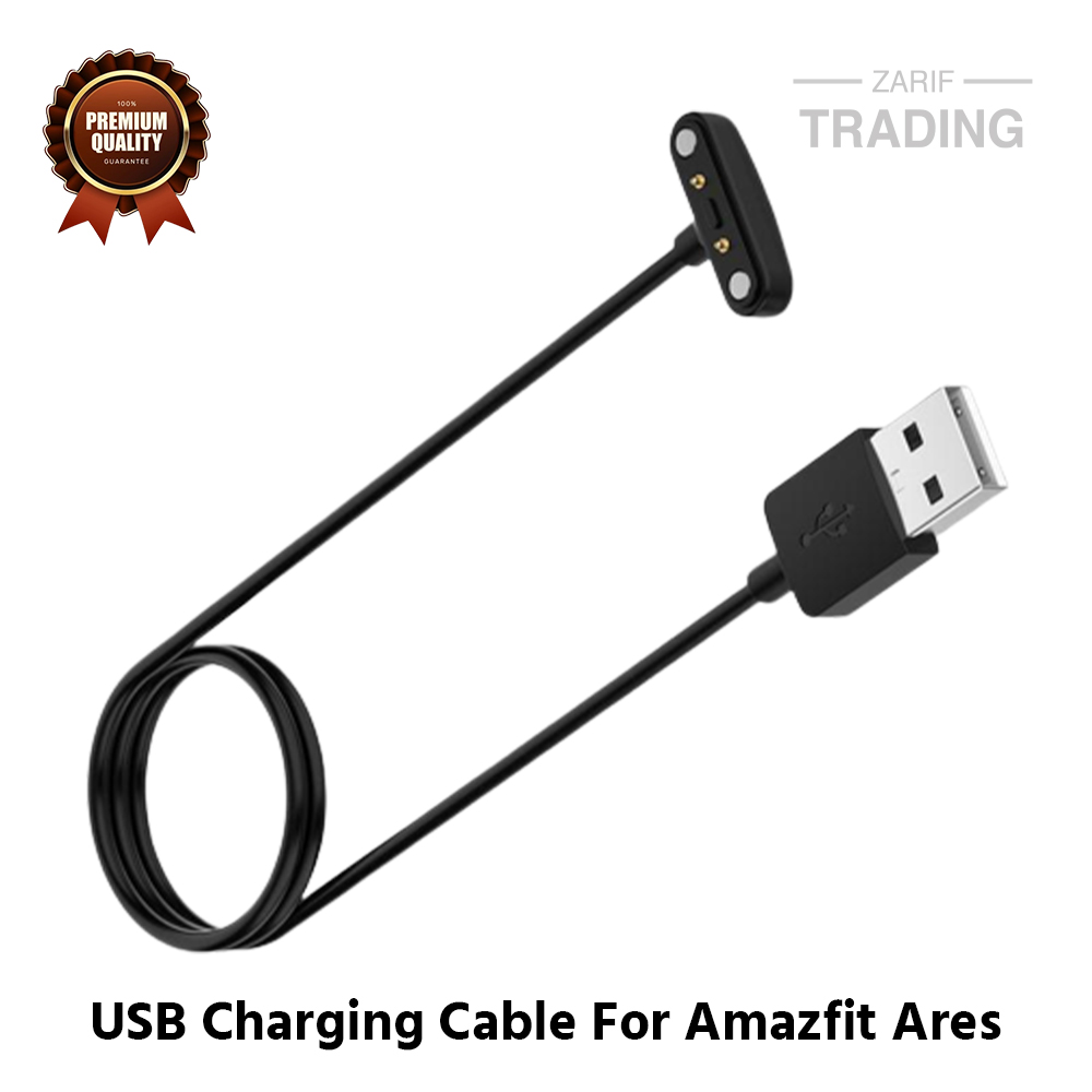 Picture of Amazfit Ares Magnetic Charging Cable High Quality USB Charger Cable USB Charging Cable Dock Bracelet Charger for Xiaomi Amazfit Ares Smart Watch (Black)