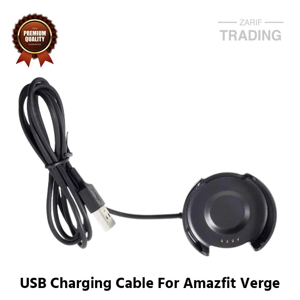 Picture of Amazfit Verge Magnetic Charging Cable High Quality USB Charger Cable USB Charging Cable Dock Bracelet Charger for Xiaomi Amazfit Verge Smart Watch (Black)