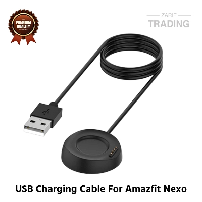 Picture of Amazfit Nexo Magnetic Charging Cable High Quality USB Charger Cable USB Charging Cable Dock Bracelet Charger for Xiaomi Amazfit Nexo Smart Watch (Black)
