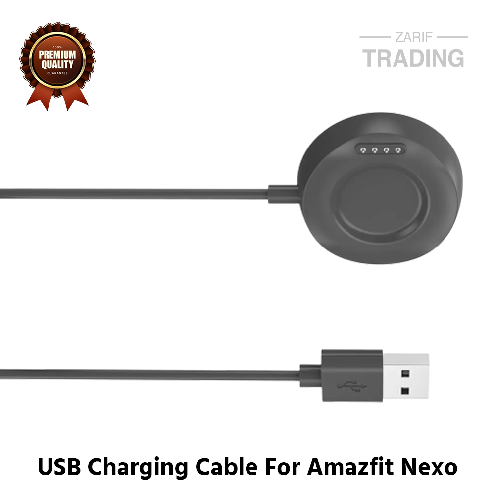 Picture of Amazfit Nexo Magnetic Charging Cable High Quality USB Charger Cable USB Charging Cable Dock Bracelet Charger for Xiaomi Amazfit Nexo Smart Watch (Black)