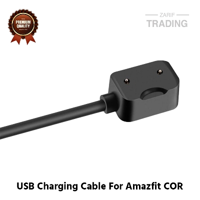 Picture of Amazfit COR Magnetic Charging Cable High Quality USB Charger Cable USB Charging Cable Dock Bracelet Charger for Xiaomi Amazfit COR Smart Watch (Black)
