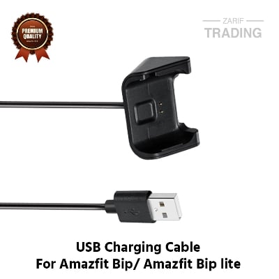 Picture of Amazfit Bip Amazfit Bip Lite Magnetic Charging Cable High Quality USB Charger Cable USB Charging Cable Dock Bracelet Charger for Xiaomi Amazfit Bip Amazfit Bip Lite Smart Watch (Black)
