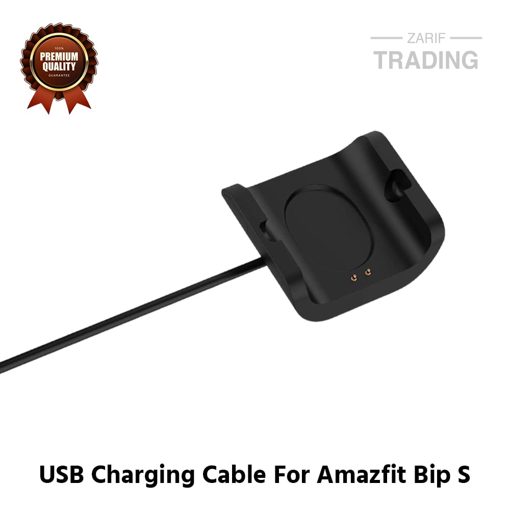 Picture of Amazfit Bip S Magnetic Charging Cable High Quality USB Charger Cable USB Charging Cable Dock Bracelet Charger for Xiaomi Amazfit Bip S Smart Watch (Black)