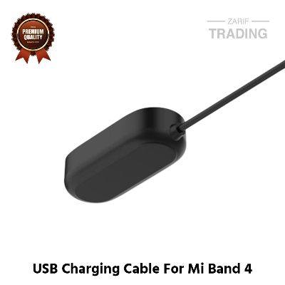 Picture of Mi Band 4 Magnetic Charging Cable High Quality USB Charger Cable USB Charging Cable Dock Bracelet Charger for Xiaomi Mi Band 4 Smart Watch (Black)