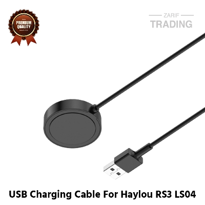 Picture of Haylou RS3 LS04 Magnetic Charging Cable High Quality USB Charger Cable USB Charging Cable Dock Bracelet Charger for Haylou RS3 LS04 Smart Watch (Black)