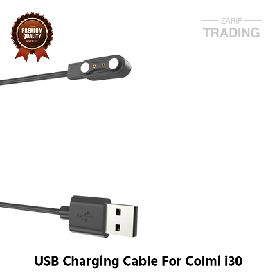 Picture of Colmi i30 Magnetic Charging Cable High Quality USB Charger Cable USB Charging Cable Dock Bracelet Charger for Colmi i30 Smart Watch (Black)