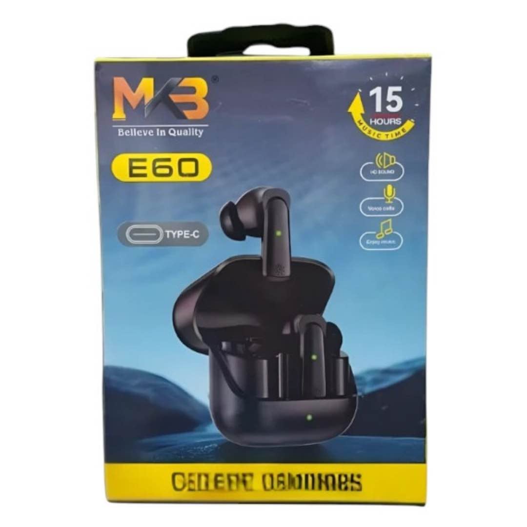 Picture of MKB E60 TRUE WIRELESS Sports Earbuds -Black