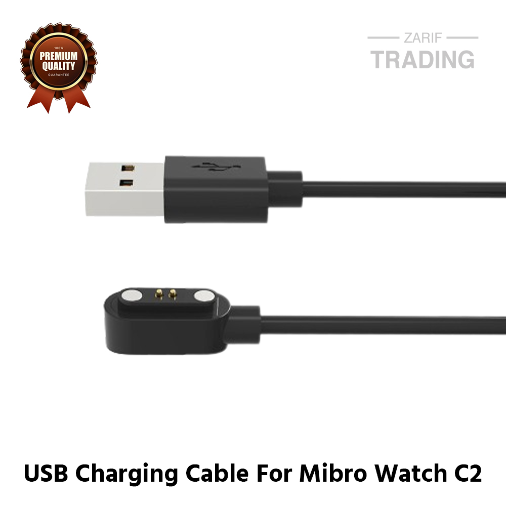 Picture of Mibro Watch C2 Magnetic Charging Cable High Quality USB Charger Cable USB Charging Cable Dock Bracelet Charger for Mibro Watch C2 Smart Watch (Black)