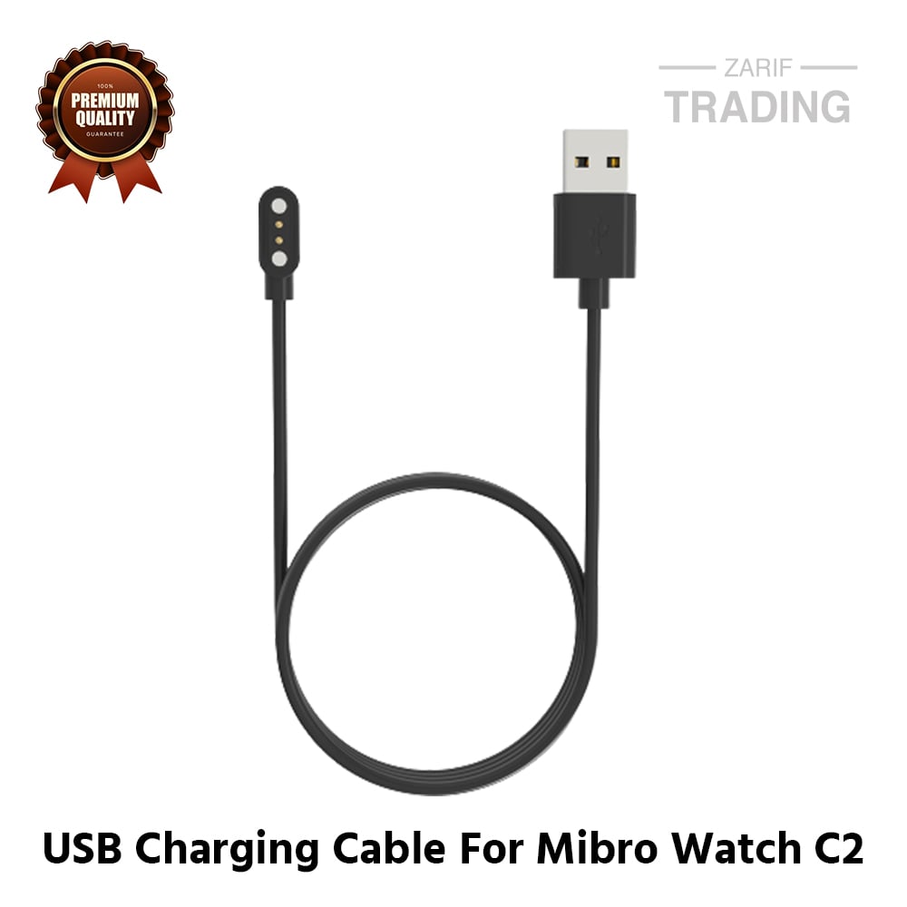Picture of Mibro Watch C2 Magnetic Charging Cable High Quality USB Charger Cable USB Charging Cable Dock Bracelet Charger for Mibro Watch C2 Smart Watch (Black)