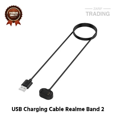 Picture of Realme Band 2 Magnetic Charging Cable High Quality USB Charger Cable USB Charging Cable Dock Bracelet Charger For Realme Band 2 Smart Watch (Black)