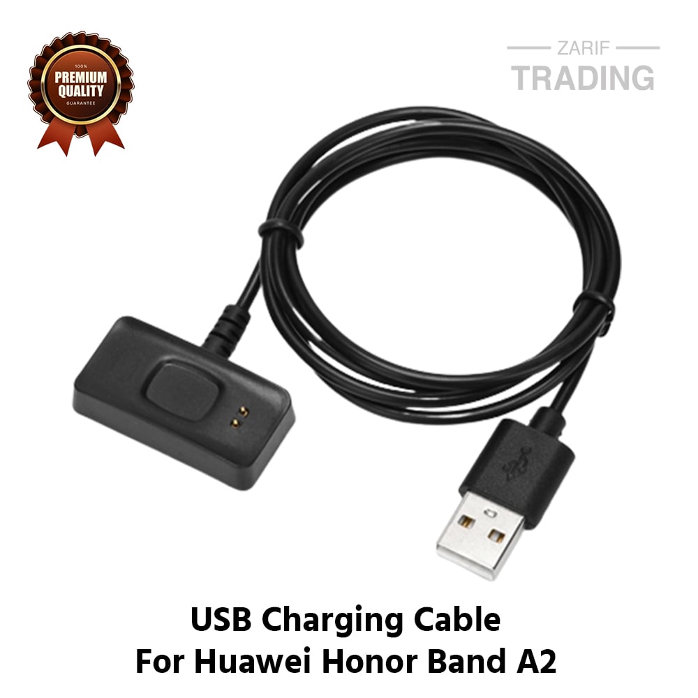 Picture of Huawei Honor Band A2 Charging Cable High Quality USB Charger Cable USB Charging Cable Dock Bracelet Charger For Huawei Honor Band A2 Smart Watch (Black)