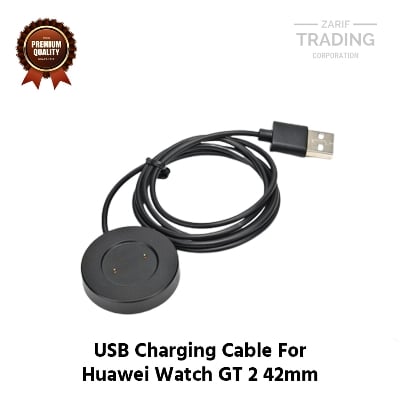 Picture of Huawei Watch GT 2 42mm Magnetic Charging Cable High Quality USB Charger Cable USB Charging Cable Dock Bracelet Charger for Huawei Watch GT 2 42mm (Black)