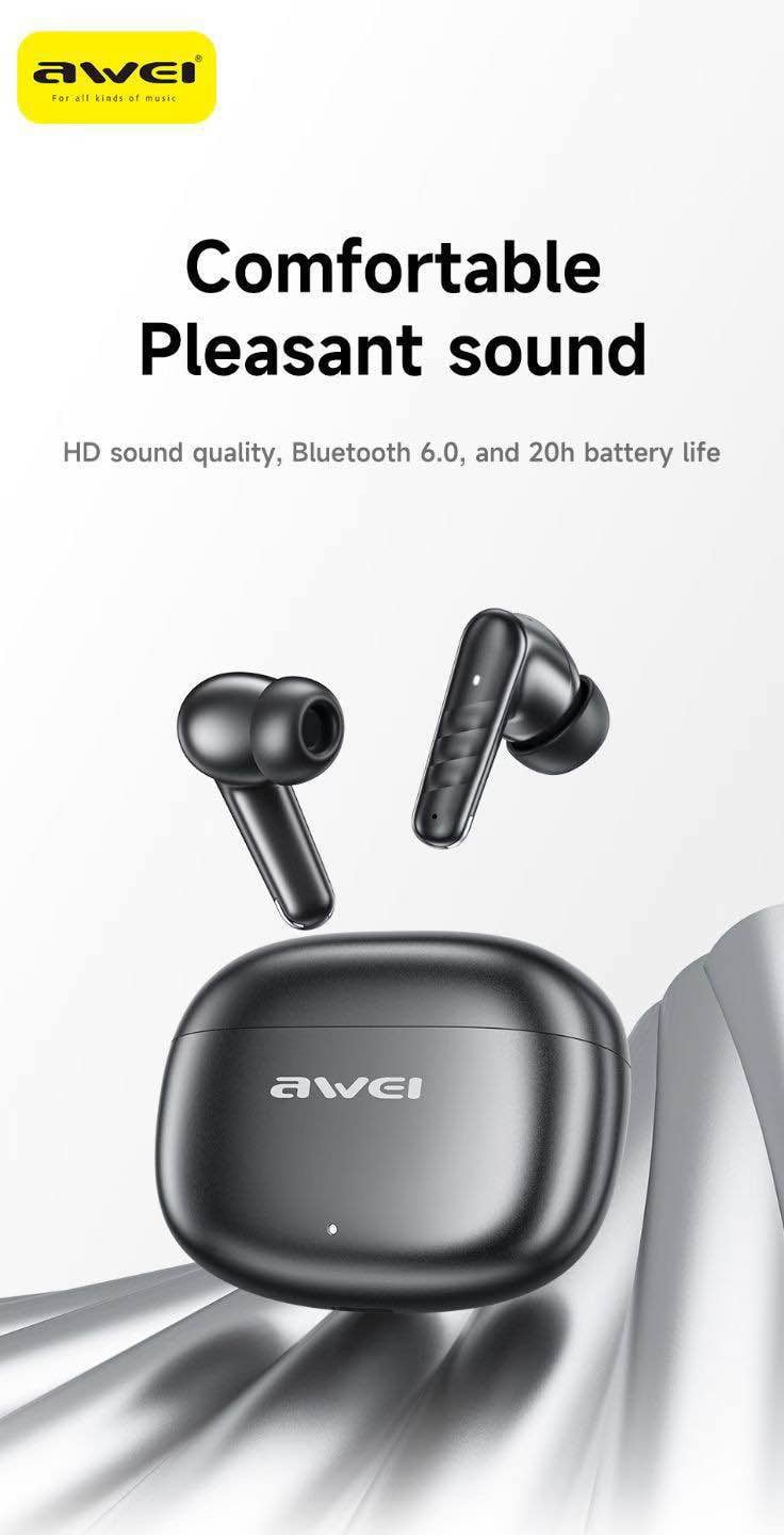 Picture of AWEI T108 True Wireless Gaming Bluetooth -Black