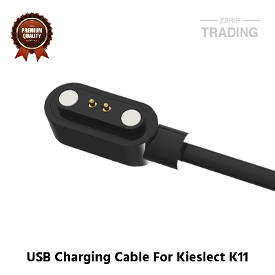 Picture of Kieslect K11 Magnetic Charging Cable 2 Pin High Quality USB Charger Cable USB Charging Cable Dock Bracelet Charger for Kieslect K11 Smart Watch (Black)