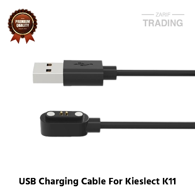 Picture of Kieslect K11 Magnetic Charging Cable 2 Pin High Quality USB Charger Cable USB Charging Cable Dock Bracelet Charger for Kieslect K11 Smart Watch (Black)