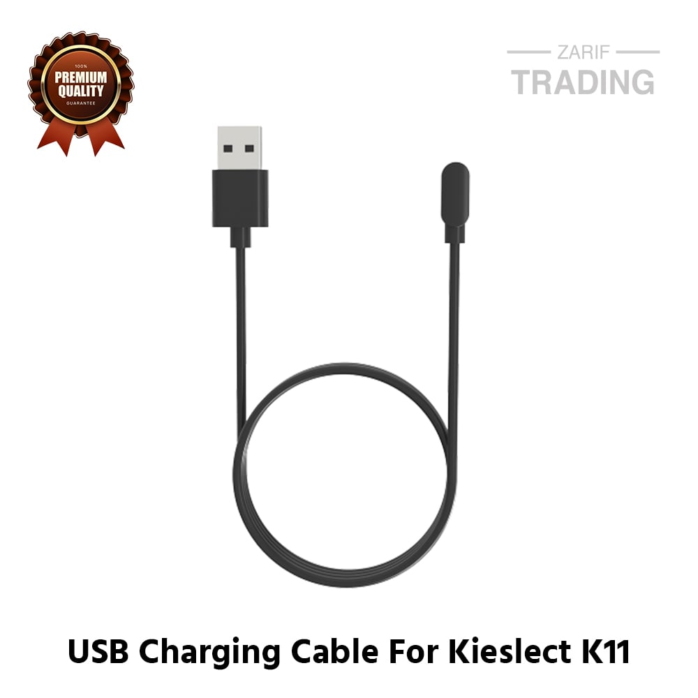 Picture of Kieslect K11 Magnetic Charging Cable 2 Pin High Quality USB Charger Cable USB Charging Cable Dock Bracelet Charger for Kieslect K11 Smart Watch (Black)