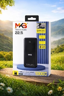 Picture of MKB Pk61 10000mah comes With Dual Cables 22.5w -Black