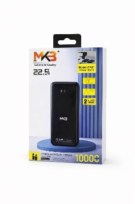 Picture of MKB Pk61 10000mah comes With Dual Cables 22.5w -Black