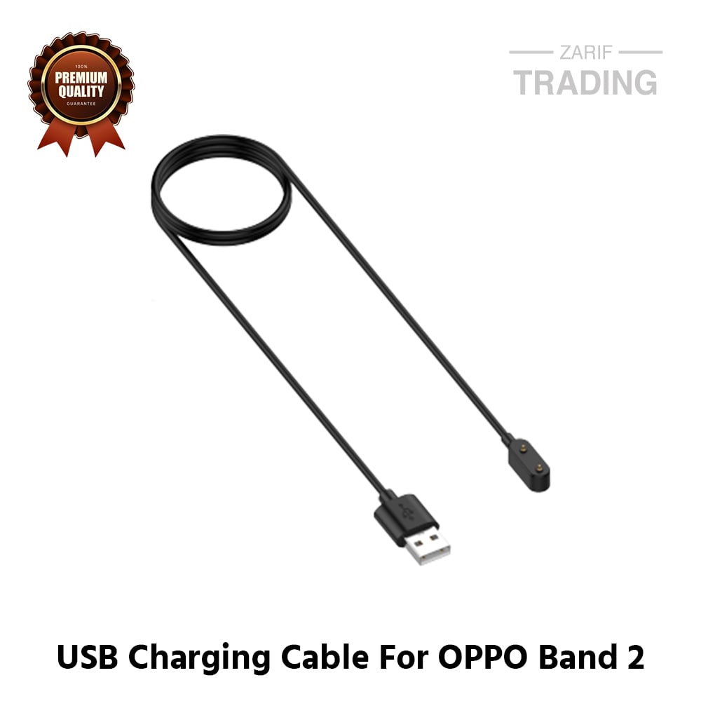 Picture of OPPO Band 2 Magnetic Charging Cable 2 Pin High Quality USB Charger Cable USB Charging Cable Dock Bracelet Charger For OPPO Band 2 Smart Watch (Black)
