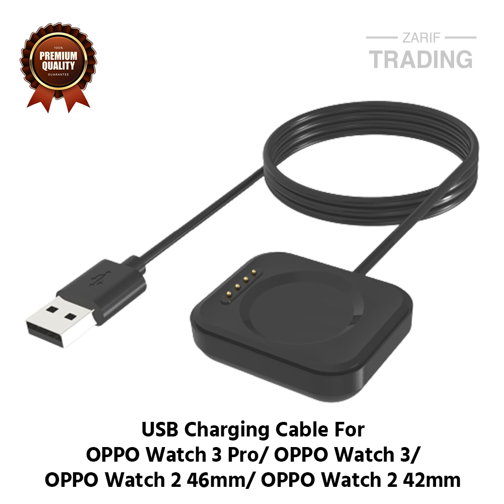 Picture of OPPO Watch 3 Pro OPPO Watch 3 OPPO Watch 2 46mm OPPO Watch 2 42mm Charging Cable High Quality USB Charger Dock Bracelet Charger For OPPO Watch 3 Pro OPPO Watch 3 OPPO Watch 2 46mm OPPO Watch 2 42mm Smart Watch (Black)