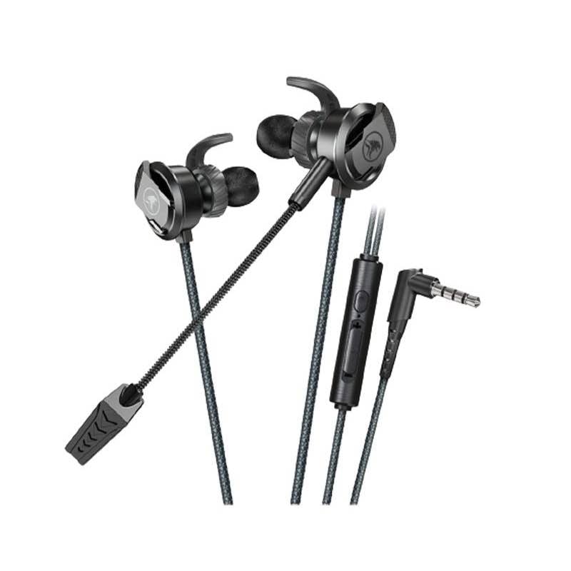 Picture of PLEXTONE RX3 Pro gaming earphones in ear phone 3.5mm Type-C with microphone, esports PUBG, wired earplugs for sound recognitio -Green