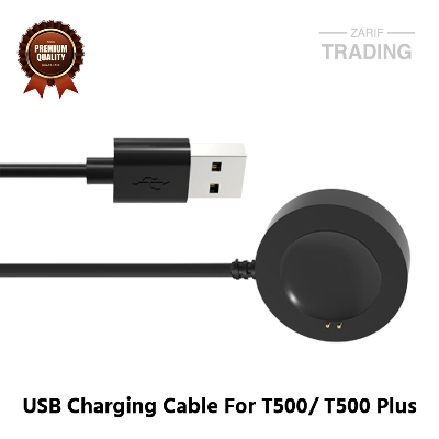 Picture of T500 T500 Plus Magnetic Charging Cable High Quality USB Charging Dock Bracelet Charger for T500 T500 Plus Smart Watch (Black)
