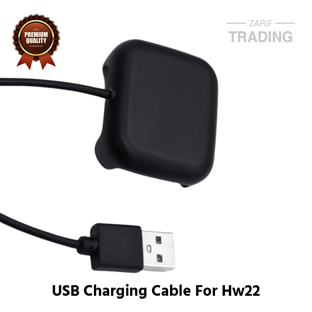 Picture of Hw22 Hw19 Hw18 Magnetic Charging Cable High Quality USB Charging Dock Bracelet Charger For Hw22 Hw19 Hw18 Plus Smart Watch (Black)