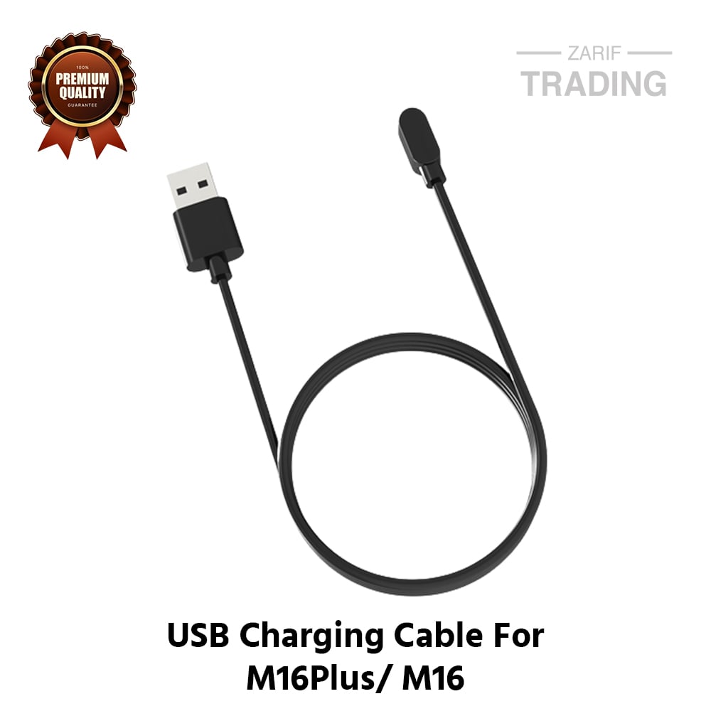 Picture of M16 Plus M16 Magnetic Charging Cable High Quality USB Wireless Charging Dock Bracelet Charger For M16 Plus M16 Smart Watch (Black)