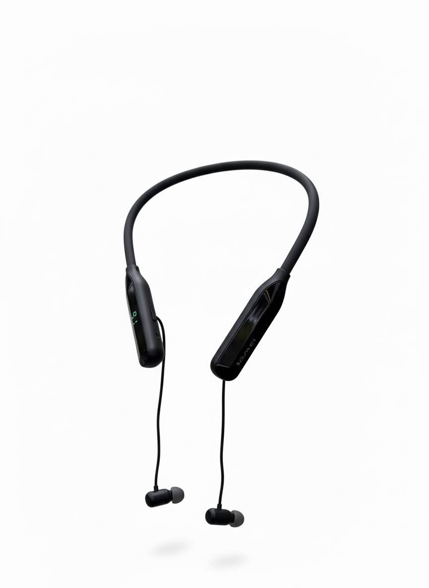 Picture of Awei G75BL 200Hour With Display Neckband Sports Earphones -Black