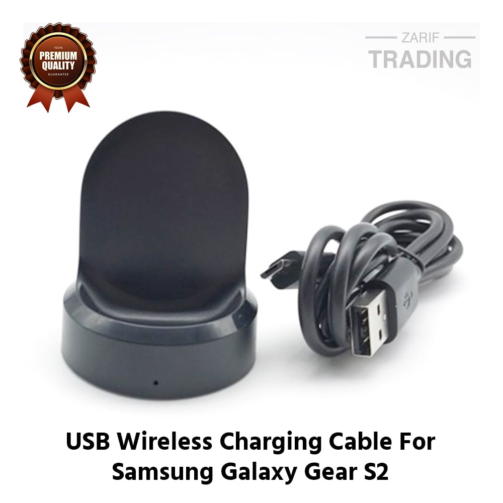 Picture of Samsung Galaxy Gear S2 Wireless Charging Cable High Quality USB Wireless Charging Dock Bracelet Charger For Samsung Galaxy Gear S2 Smart Watch (Black)