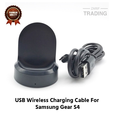 Picture of Samsung Gear S4 Wireless Charging Cable High Quality USB Wireless Charging Dock Bracelet Charger For Samsung Gear S4 Smart Watch (Black)
